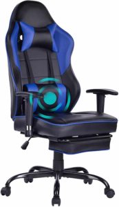 Blue Whale Big Gaming Chair with Massage Lumbar