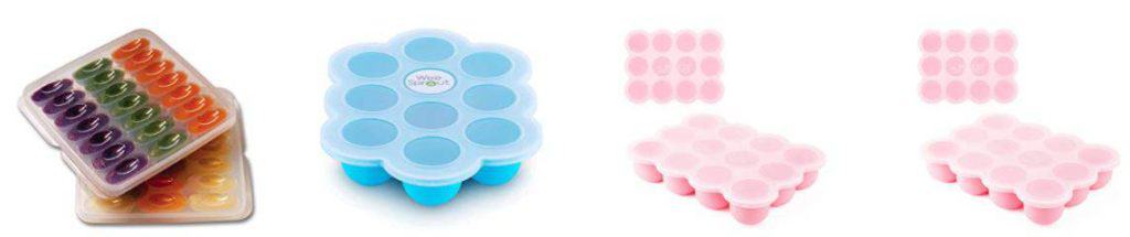 Breast milk storage trays