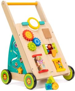 Cossy Wooden Baby Learning Walker Toddler Toys for 18 Months